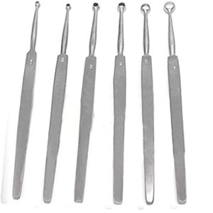 PRECISE CANADA Fox Dermal Curettes Dermatology 1mm-6mm ENT 6 Pcs Stainless Steel Instruments  Industrial & Scientific
