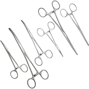 SURGICAL ONLINE Ultimate Hemostat Set, 6 Piece Ideal for Hobby Tools, Electronics, Fishing and Taxidermy (8", 6.25" and 5")  Industrial & Scientific