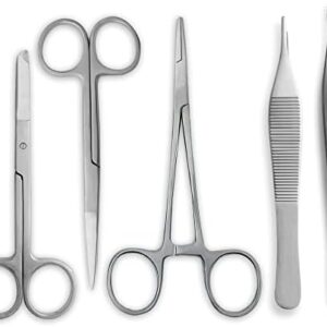 SURGICAL ONLINE - Suture Scissors Set - O.R. Grade Stainless Steel Suture Removal Kit for Medical Training  Industrial & Scientific