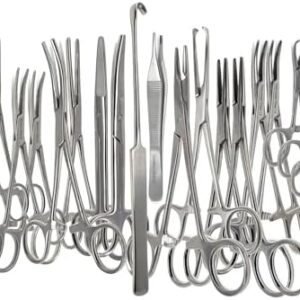 A2Z Stainless Steel 22 Pcs Veterinary Instruments Set Includes Kelly Forceps Mosquito Hemostats Carmalt Rochester Backhaus Towel Clamps Mayo Metzenbaum Scissors Multipurpose Spay Pack Kit-All in ONE  Industrial & Scientific