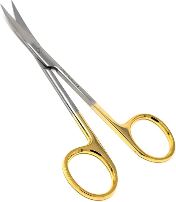 Iris Micro Dissecting Scissors 4.5" Curved Fine Point - Perfect for Doctors, Nurses, EMS, Students, Education & Training and More (Silver)  Industrial & Scientific - Image 12