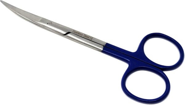 Iris Micro Dissecting Scissors 4.5" Curved Fine Point - Perfect for Doctors, Nurses, EMS, Students, Education & Training and More (Silver)  Industrial & Scientific - Image 6
