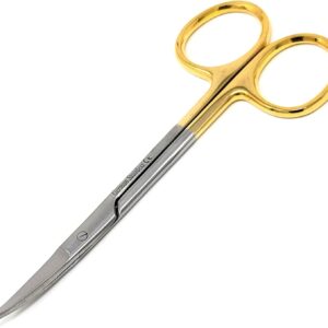 ARTMAN INSTRUMENTS Mayo Hegar Needle Holder 6" Tungsten Carbide Inserts, Gold Plated Needle Driver with Strong Lock, Serrated Jaws for Precise Suturing, Autoclavable  Industrial & Scientific