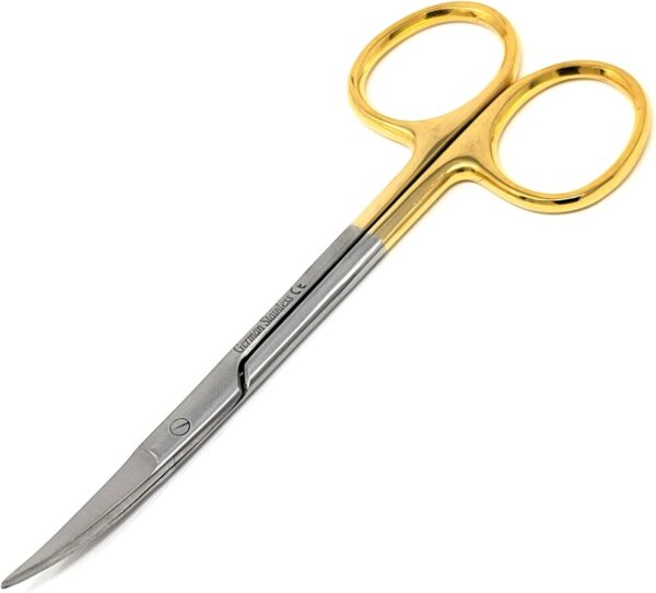 ARTMAN INSTRUMENTS Mayo Hegar Needle Holder 6" Tungsten Carbide Inserts, Gold Plated Needle Driver with Strong Lock, Serrated Jaws for Precise Suturing, Autoclavable  Industrial & Scientific