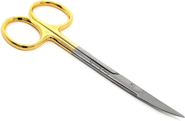 Iris Micro Dissecting Scissors 4.5" Curved Fine Point - Perfect for Doctors, Nurses, EMS, Students, Education & Training and More (Silver)  Industrial & Scientific - Image 9