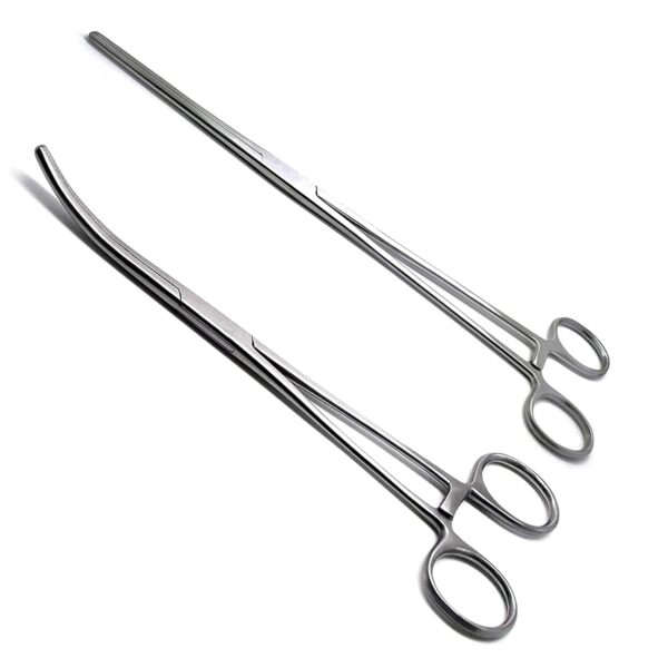 SURGICAL ONLINE Set of 2 Premium Quality 12" Rochester Pean Hemostat Forceps Straight & Curved Clamps Three Locking Positions - SurgicalOnline  Industrial & Scientific - Image 5