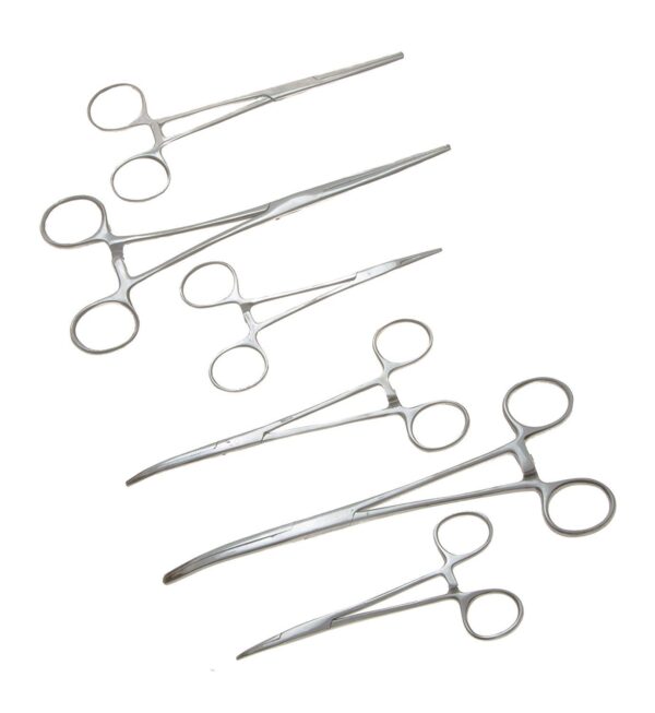 Apical 6-Piece Hemostat Forceps Set - Stainless Steel Straight & Curved Clamps, 6 Piece Multi-Purpose Locking Forceps for Fishing, Crafts, Medical, and Hobby Use (8", 6.25" and 5")  Industrial & Scientific - Image 16