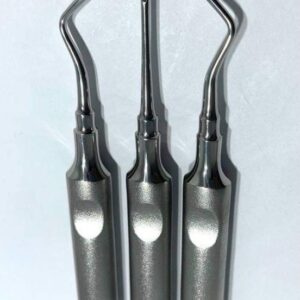 Heidbrink Root Tip Elevators – Dental Oral Surgery Set of 3 (Right, Left, Straight) | HARDSTEEL INSTRUMENTS