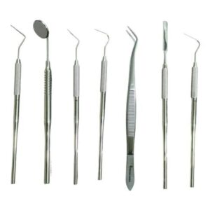 Dental Oral scaler pick Teeth Set Kit Mirror and handle Non Magnet Dental